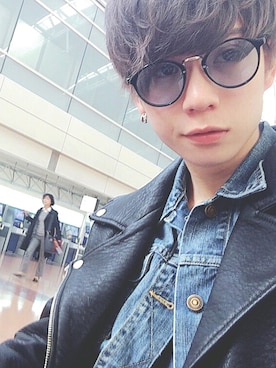 「JOURNAL STANDARD relume（ジャーナルスタンダード　レリューム）のアイテム（デニムジャケット）」を使った、木津つばさfromXOXさん（メンズ・167cm）の夏コーディネート