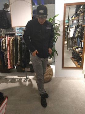 「カーゴシャツ」｜muneさん（メンズ・180cm）の夏コーディネート