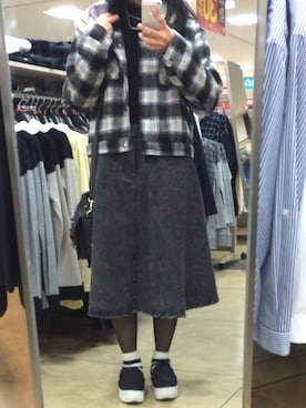 「ベイマックス」｜「アイテム（ジャケット/アウター）」を使った、せんぱなさん（レディース・154cm）の冬コーディネート