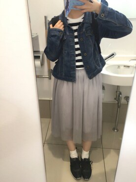 「ドラフトEM」｜せんぱなさん（レディース・154cm）の春コーディネート