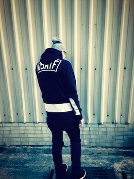 「NIKE SPORTSWEAR（ナイキスポーツウェアー）のアイテム（ジャケット/アウター）」を使った、Henry Chienさん（メンズ・176cm）の春コーディネート