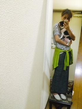 「ご近所コーデ」｜「アイテム（その他）」を使った、HaNaさん（レディース・157cm）の夏コーディネート