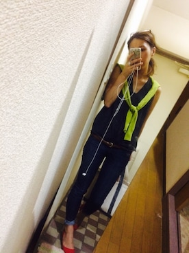 「疲れたな」｜HaNaさん（レディース・157cm）の夏コーディネート