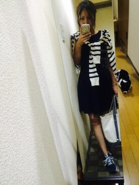 「ZARA（ザラ）のアイテム（カーディガン/ボレロ、ホワイト系）」を使った、HaNaさん（レディース・157cm）の夏コーディネート