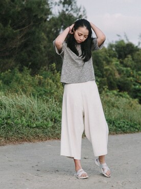 「MONKI」｜Celine Huangさん（レディース・163cm）の秋コーディネート