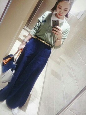 「アダムエロペ」｜ヤスダさん（レディース・157cm）の春コーディネート