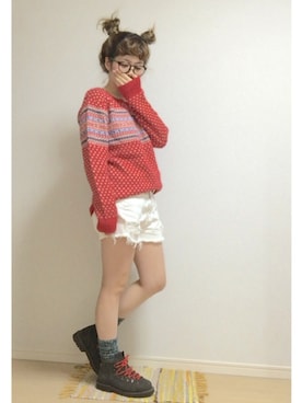 「DIEMME（ディエッメ）のアイテム（ブーツ）」を使った、☆★gizmo★☆さん（レディース・159cm）の冬コーディネート