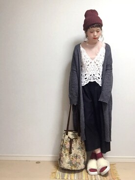 「ガウチョパンツ」｜「アイテム（アンサンブル）」を使った、☆★gizmo★☆さん（レディース・159cm）の秋コーディネート