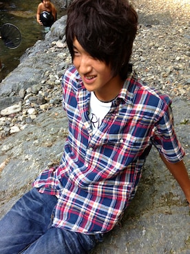 「RED PEPPER（レッドペッパー）のアイテム」を使った、gyari!!★さん（メンズ・183cm）の冬コーディネート