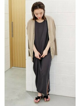 「マキシワンピ」｜LUCYさん（レディース・163cm）の春コーディネート