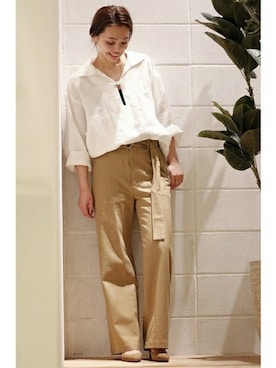 「ベルト付き」｜LUCYさん（レディース・163cm）の夏コーディネート