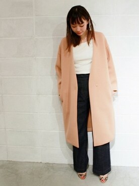 「plage（プラージュ）のアイテム（その他アウター）」を使った、LUCYさん（レディース・163cm）の冬コーディネート