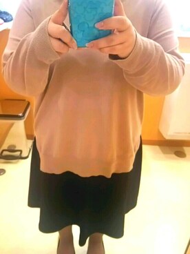 莉子さんの「WOMEN シアサッカーフレアスカート＋E」を使ったコーディネート