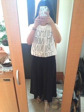 「Hapiness 10（ハピネステン）のアイテム」を使った、さくらさん（レディース・160cm）の夏コーディネート