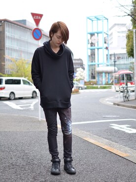 「スエット」｜TANIJIRIMASATAKAさん（メンズ・176cm）の春コーディネート