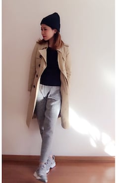 「アイテム（トレンチコート）」を使った、kana.rさん（レディース・161cm・20代）の秋コーディネート