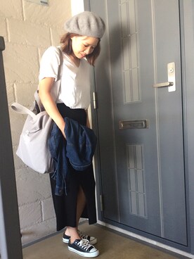 「GRL（グレイル）のアイテム（デニムジャケット）」を使った、kana.rさん（レディース・161cm）の秋コーディネート