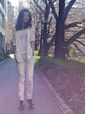 ゆみとさん（レディース・160cm）の春コーディネート