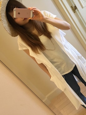 「COMME CA DU MODE（コムサデモード）のアイテム（その他アウター）」を使った、木綿さん（レディース・151cm）の秋コーディネート