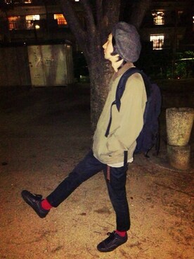 「MARTIN MARGIELA（マルタンマルジェラ）のアイテム（ブルゾン）」を使った、supi.さん（メンズ・166cm）の春コーディネート