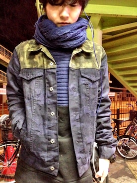 「DRIES VAN NOTEN（ドリスヴァンノッテン）のアイテム（ブルゾン）」を使った、supi.さん（メンズ・166cm）の春コーディネート
