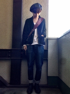 「DRIES VAN NOTEN（ドリスヴァンノッテン）のアイテム（ブーツ）」を使った、supi.さん（メンズ・166cm）の春コーディネート