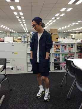 「FACTOTUM（ファクトタム）のアイテム（その他アウター）」を使った、kazuhikoYAKUSHIJINさん（メンズ・165cm）の夏コーディネート