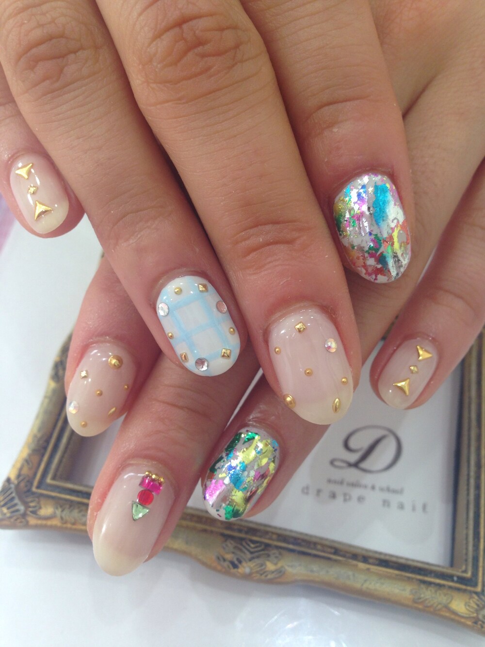 「＃ネイル」｜「ネイル（その他、その他）」を使った、lisaさん（レディース・160cm）の夏コーディネートの1枚目の写真