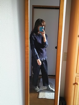 「SEVENDAYS=SUNDAY（セブンデイズサンデイ）のアイテム（ベスト）」を使った、SHIHOさん（レディース・161cm）の秋コーディネート