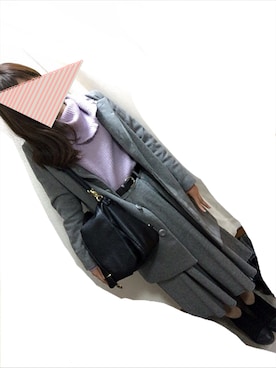 Lu %さん（レディース・159cm）の冬コーディネート