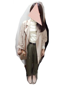 「passage mignon/flaneur（パサージュミニョンフラヌール）のアイテム（シューズ）」を使った、Lu %さん（レディース・159cm）の春コーディネート