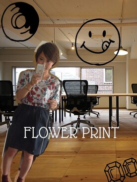 「mame（マメ）のアイテム（Tシャツ/カットソー）」を使った、ERIKAさん（レディース・151cm）の夏コーディネート