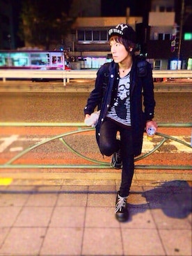 「Dickies（ディッキーズ）のアイテム（その他アウター）」を使った、渡辺 将章さん（メンズ・178cm）の春コーディネート