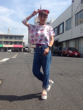 「FIG&VIPER（フィグアンドバイパー）のアイテム（アクセサリー）」を使った、eryさん（レディース・150cm）の夏コーディネート