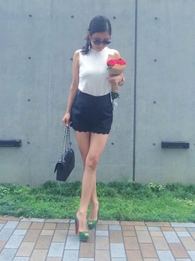 「C・C・†CROSS（シーシークロス）のアイテム」を使った、Ellie◡̈*❤︎さん（レディース・153cm）の夏コーディネート