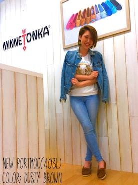 「minnetonka」｜MINNETONKASTORE町田東急ツインズさん（レディース・164cm）の春コーディネート