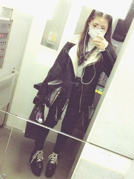 「AVAN LILY（アヴァンリリィ）のアイテム（その他アウター）」を使った、IGARI AKANEさん（レディース・152cm）の春コーディネート