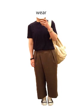 「BLUE DE BRESSE（ブルーデブレス）のアイテム」を使った、srinさん（レディース・163cm）の夏コーディネート