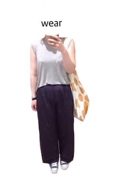 「bortsprungt.（ボシュプルメット）のアイテム」を使った、srinさん（レディース・163cm）の夏コーディネート