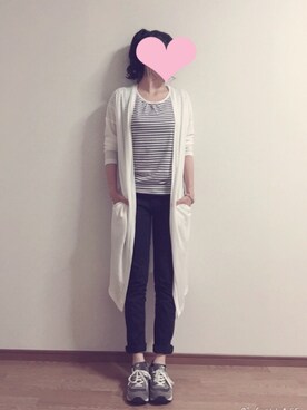 「Honeys（ハニーズ）のアイテム（Tシャツ/カットソー、その他）」を使った、tomoさん（レディース・157cm）の夏コーディネート