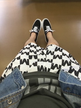 「M（エム）のアイテム（パンツ）」を使った、yasuさん（メンズ・165cm）の春コーディネート