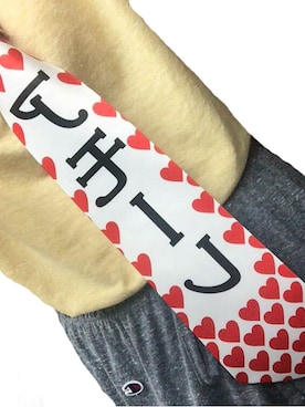 「アイテム（ネクタイ、レッド系）」を使った、コミュニケーションネクタイさん（レディース・150cm）の夏コーディネート