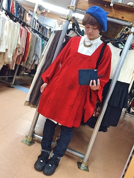 「American Apparel（アメリカンアパレル）のアイテム」を使った、m e m 。さん（レディース・153cm）の秋コーディネート