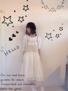 「axes femme（アクシーズファム）のアイテム（オールインワン・サロペット）」を使った、Satoming🐰✨さん（レディース・154cm）の秋コーディネート