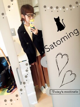 Satoming🐰✨さん（レディース・155cm）の冬コーディネート