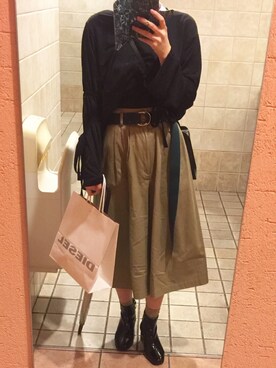 「courreges」｜AIMIさん（レディース・162cm）の秋コーディネート