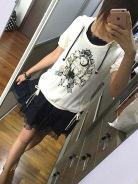 「axes femme（アクシーズファム）のアイテム（アンサンブル）」を使った、uncrownedさん（レディース・158cm）の春コーディネート