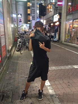 「DANKE SCHON（ダンケシェーン）のアイテム（バッグ）」を使った、たろりんさん（メンズ・180cm）の夏コーディネート
