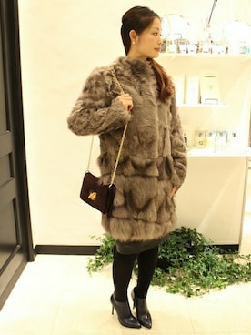 「FIGARO Paris（フィガロパリ）のアイテム（ジャケット/アウター）」を使った、yukiさん（レディース・163cm）の秋コーディネート