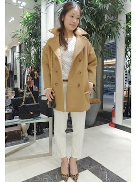 「FIGARO Paris（フィガロパリ）のアイテム（ジャケット/アウター）」を使った、yukiさん（レディース・163cm）の秋コーディネート